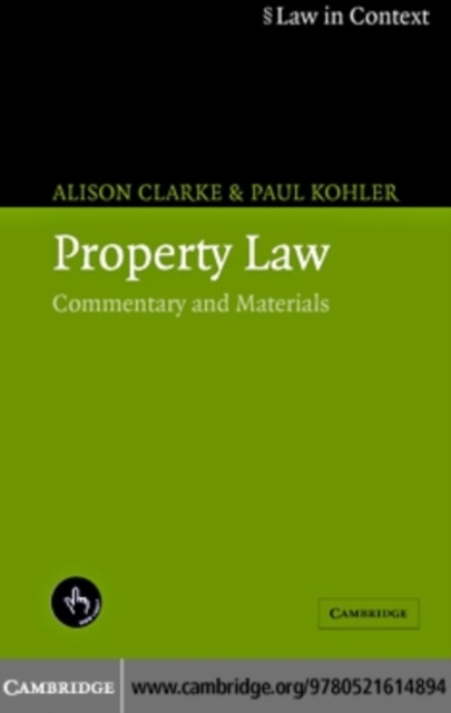 Property Law : Commentary and Materials, PDF eBook