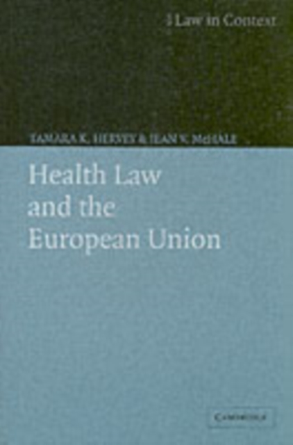 Health Law and the European Union, PDF eBook