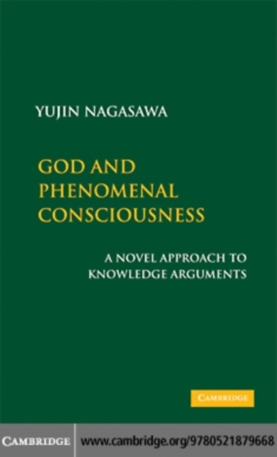 God and Phenomenal Consciousness : A Novel Approach to Knowledge Arguments, PDF eBook