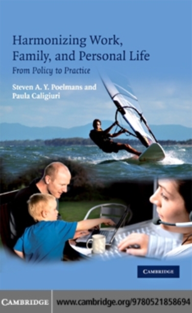 Harmonizing Work, Family, and Personal Life : From Policy to Practice, PDF eBook