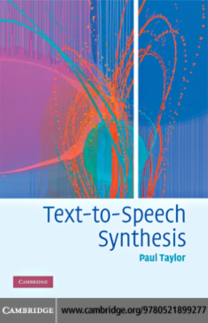 Text-to-Speech Synthesis, PDF eBook