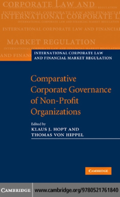 Comparative Corporate Governance of Non-Profit Organizations, PDF eBook