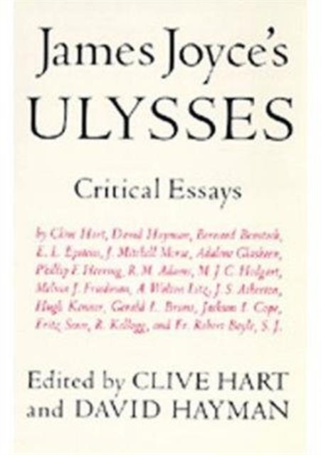 James Joyce's Ulysses : Critical Essays, Paperback / softback Book