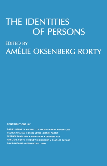 The Identities of Persons, Paperback / softback Book