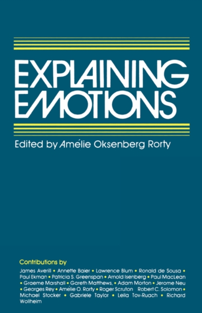 Explaining Emotions, Paperback / softback Book