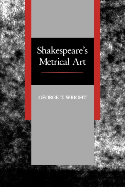 Shakespeare's Metrical Art, Paperback / softback Book