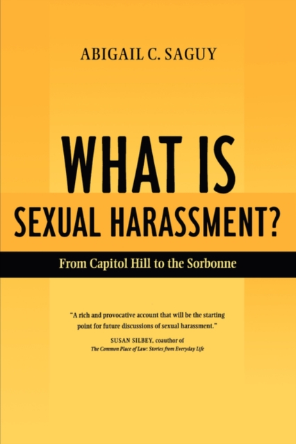What Is Sexual Harassment? : From Capitol Hill to the Sorbonne, Paperback / softback Book