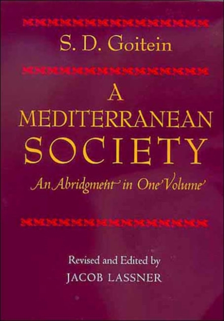 A Mediterranean Society,  An Abridgment in One Volume, Paperback / softback Book