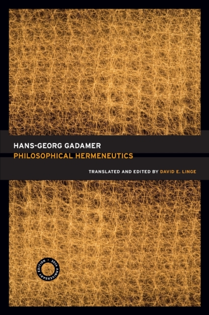 Philosophical Hermeneutics, 30th Anniversary Edition, Paperback / softback Book