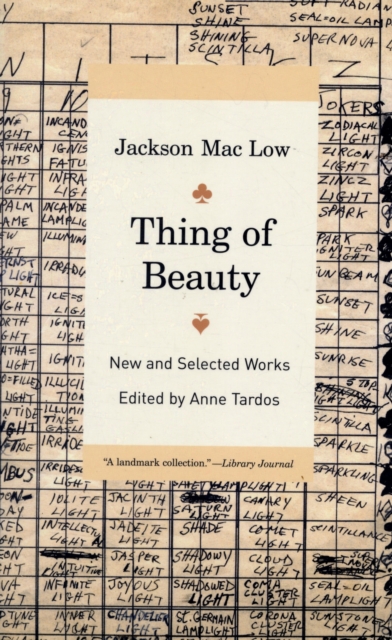 Thing of Beauty : New and Selected Works, Paperback / softback Book