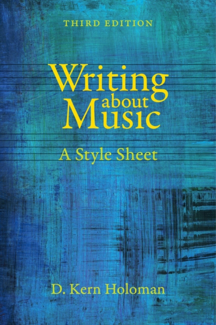 Writing about Music : A Style Sheet, Paperback / softback Book