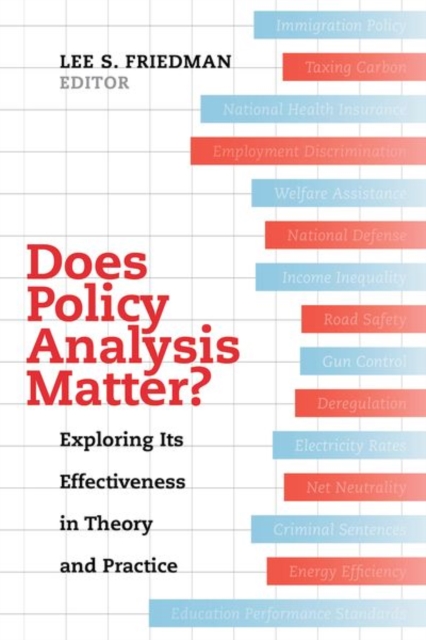 Does Policy Analysis Matter? : Exploring Its Effectiveness in Theory and Practice, Hardback Book