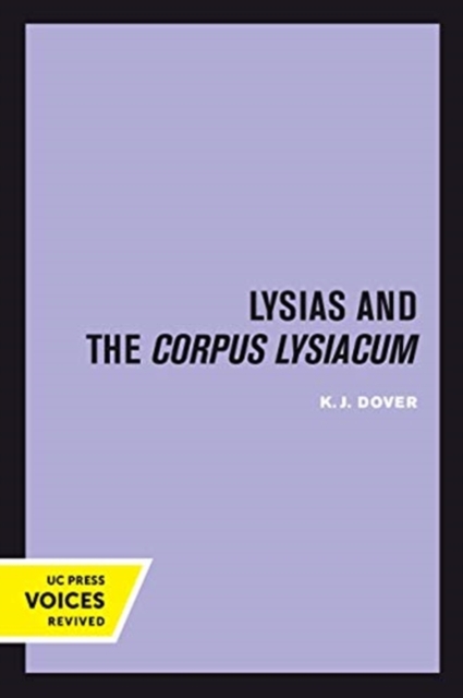Lysias and the Corpus Lysiacum, Paperback / softback Book