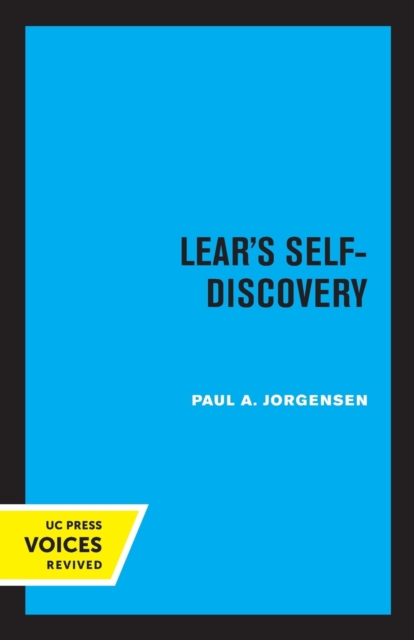 Lear's Self-Discovery, Paperback / softback Book