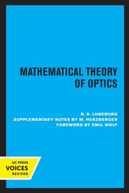 Mathematical Theory of Optics, Paperback / softback Book