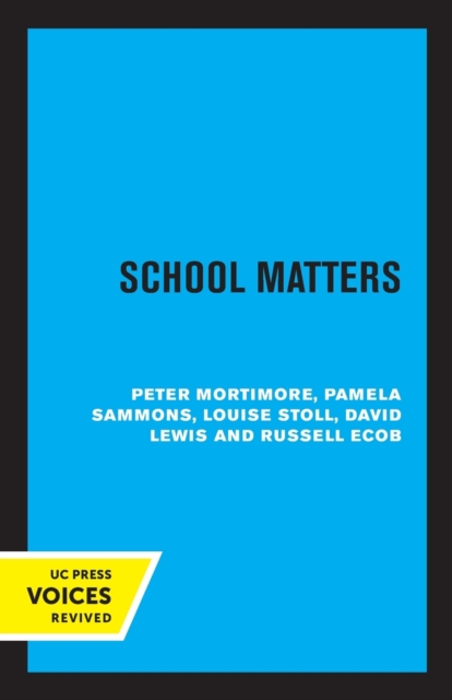 School Matters, Paperback / softback Book