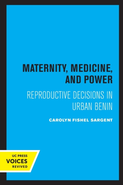 Maternity, Medicine, and Power : Reproductive Decisions in Urban Benin, Paperback / softback Book