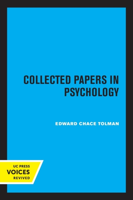 Collected Papers in Psychology, Paperback / softback Book
