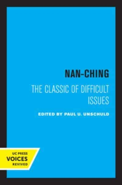 Nan-Ching : The Classic of Difficult Issues, Paperback / softback Book