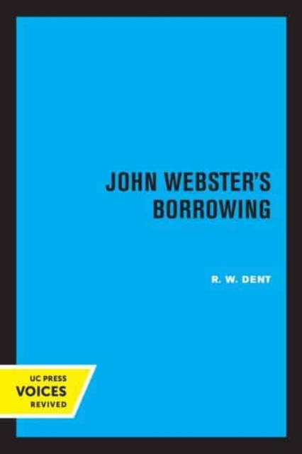 John Webster's Borrowing, Paperback / softback Book