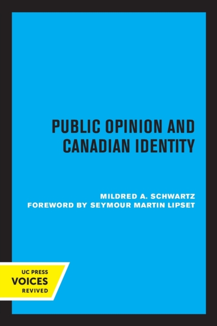 Public Opinion and Canadian Identity, Paperback / softback Book