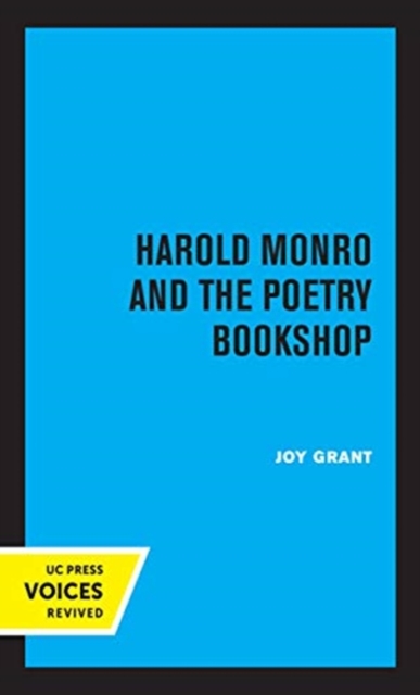 Harold Monro and the Poetry Bookshop, Hardback Book