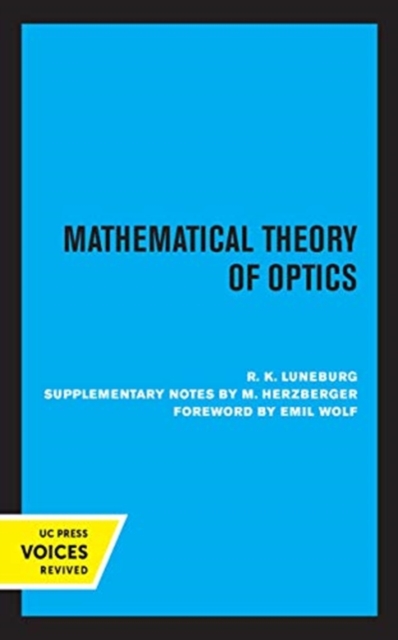 Mathematical Theory of Optics, Hardback Book