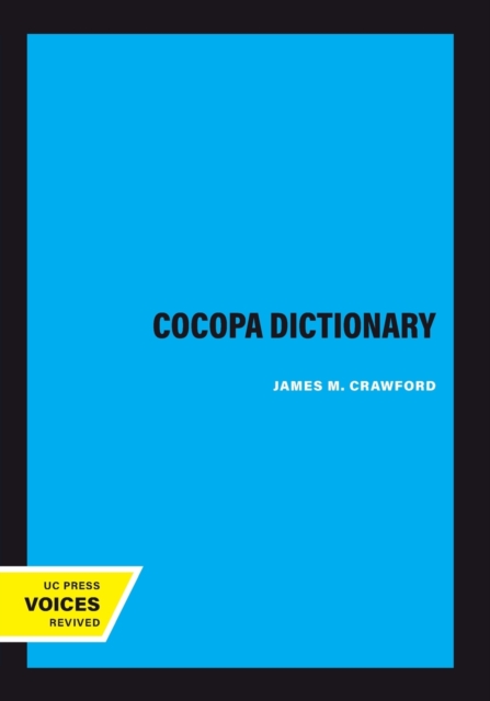 Cocopa Dictionary, Paperback / softback Book