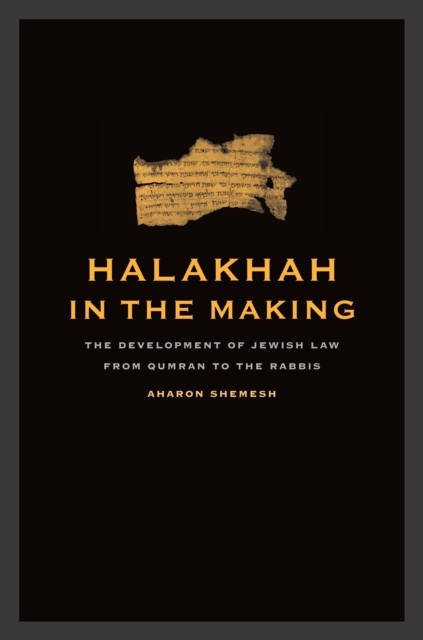 Halakhah in the Making : The Development of Jewish Law from Qumran to the Rabbis, PDF eBook