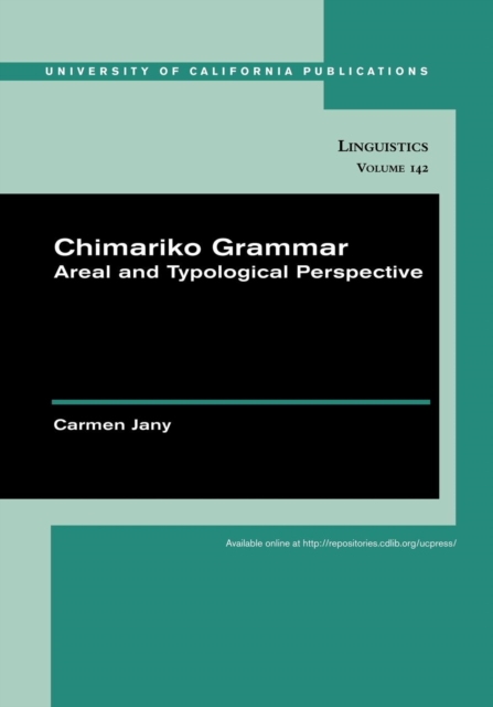 Chimariko Grammar : Areal and Typological Perspective, PDF eBook