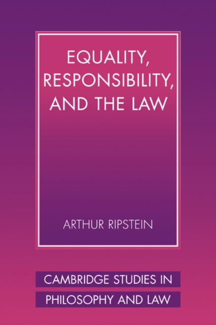 Equality, Responsibility, and the Law, Paperback / softback Book