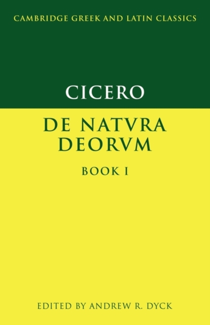Cicero: De Natura Deorum Book I, Paperback / softback Book
