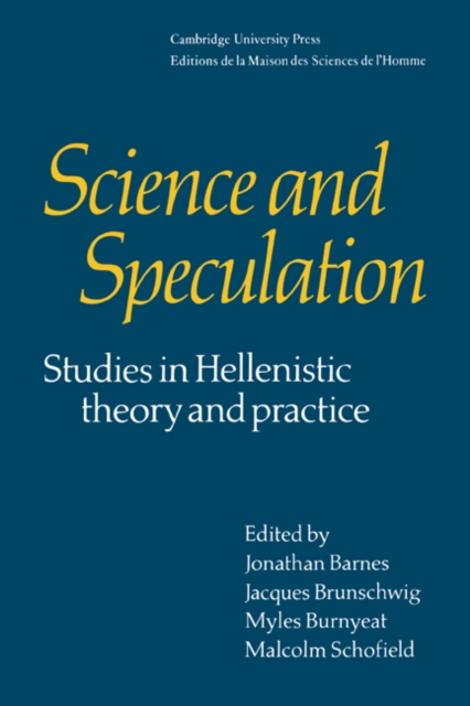 Science and Speculation, Paperback / softback Book