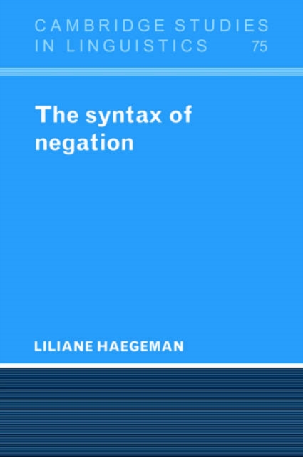 The Syntax of Negation, Paperback / softback Book