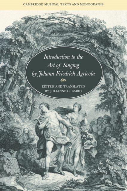 Introduction to the Art of Singing by Johann Friedrich Agricola, Paperback / softback Book