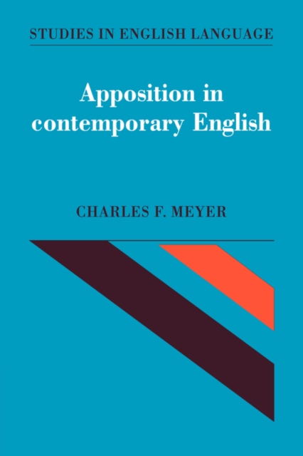 Apposition in Contemporary English, Paperback / softback Book