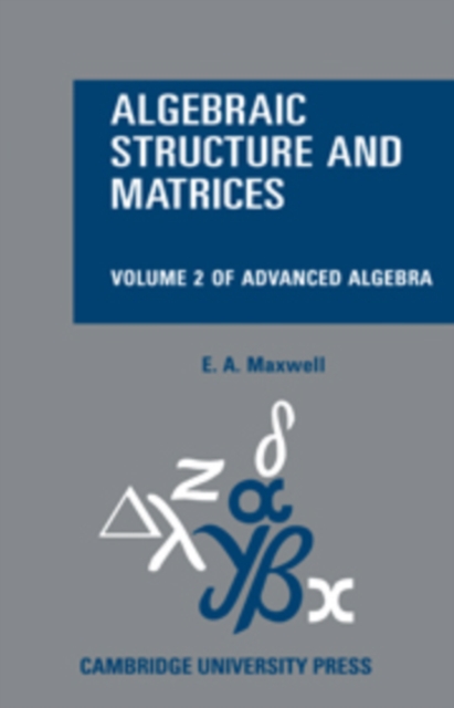 Algebraic Structure and Matrices Book 2, Hardback Book