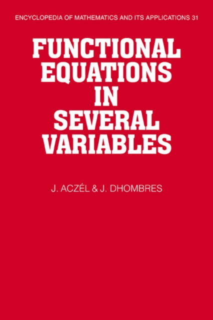 Functional Equations in Several Variables, Paperback / softback Book
