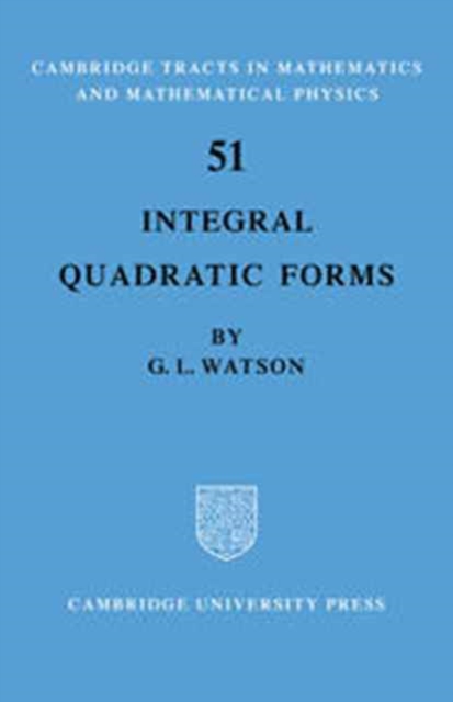 Integral Quadratic Forms, Hardback Book