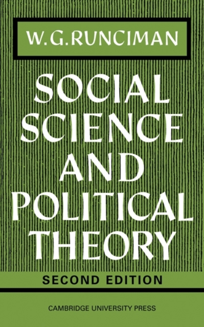 Social Science and Political Theory, Paperback / softback Book