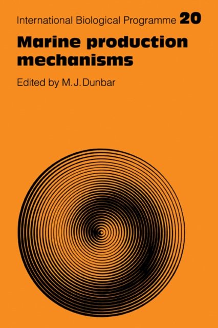 Marine Production Mechanisms, Paperback / softback Book