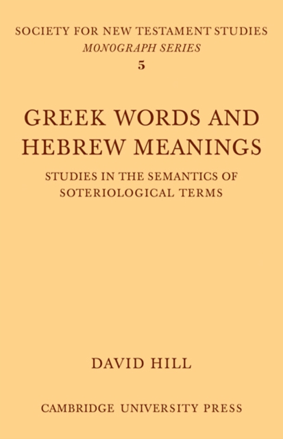 Greek Words Hebrew Meanings, Paperback / softback Book