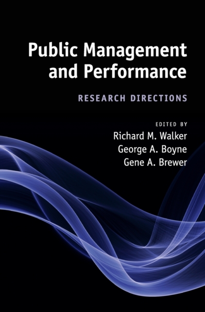 Public Management and Performance : Research Directions, Hardback Book