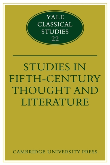 Studies in Fifth Century Thought and Literature, Paperback / softback Book