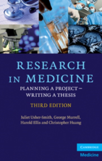 Research in Medicine : Planning a Project – Writing a Thesis, Paperback / softback Book