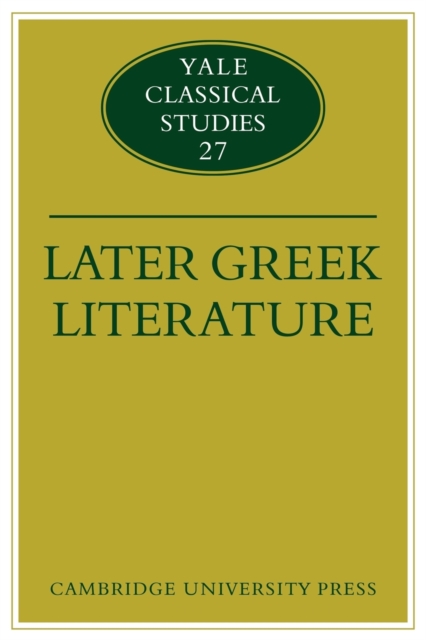 Later Greek Literature, Paperback / softback Book