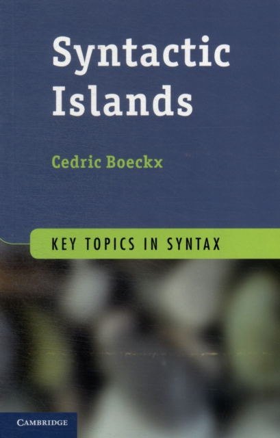 Syntactic Islands, Paperback / softback Book