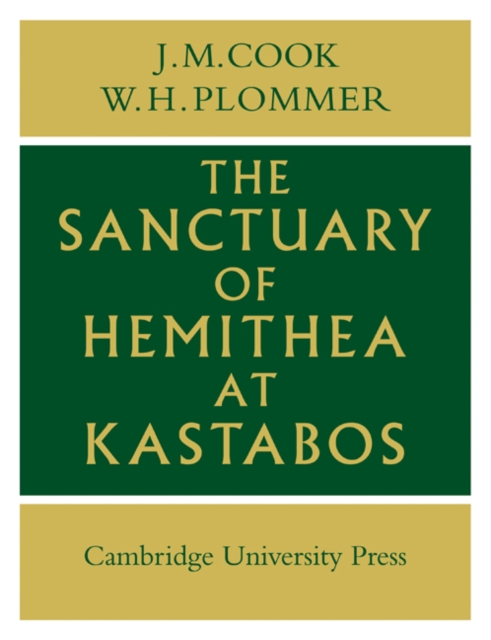 Sanctuary of Hemithea at Kastabos, Paperback / softback Book