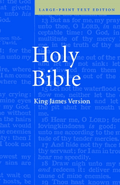 KJV Large Print Text Bible, KJ650:T, Hardback Book