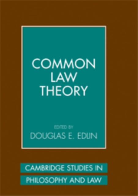 Common Law Theory, Paperback / softback Book